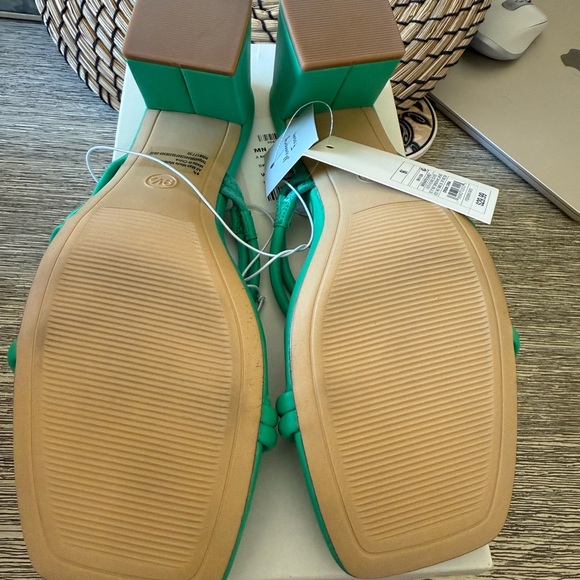 A New Day Women's Vibrant Green Strappy Heels - Picture 6 of 6